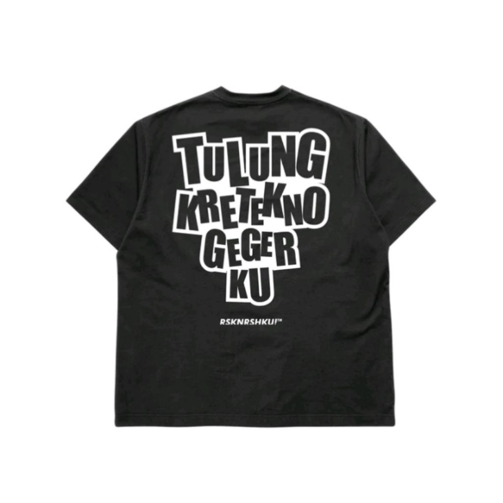 Kaos Distro TULUNG KRETEKNO GEGER KU Kaos T-shirt Unisex