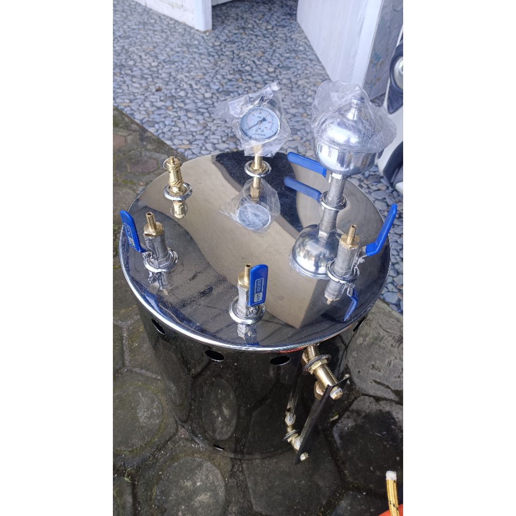 SETRIKA UAP BOILER LAUNDRY KAPASITAS 20 LITER