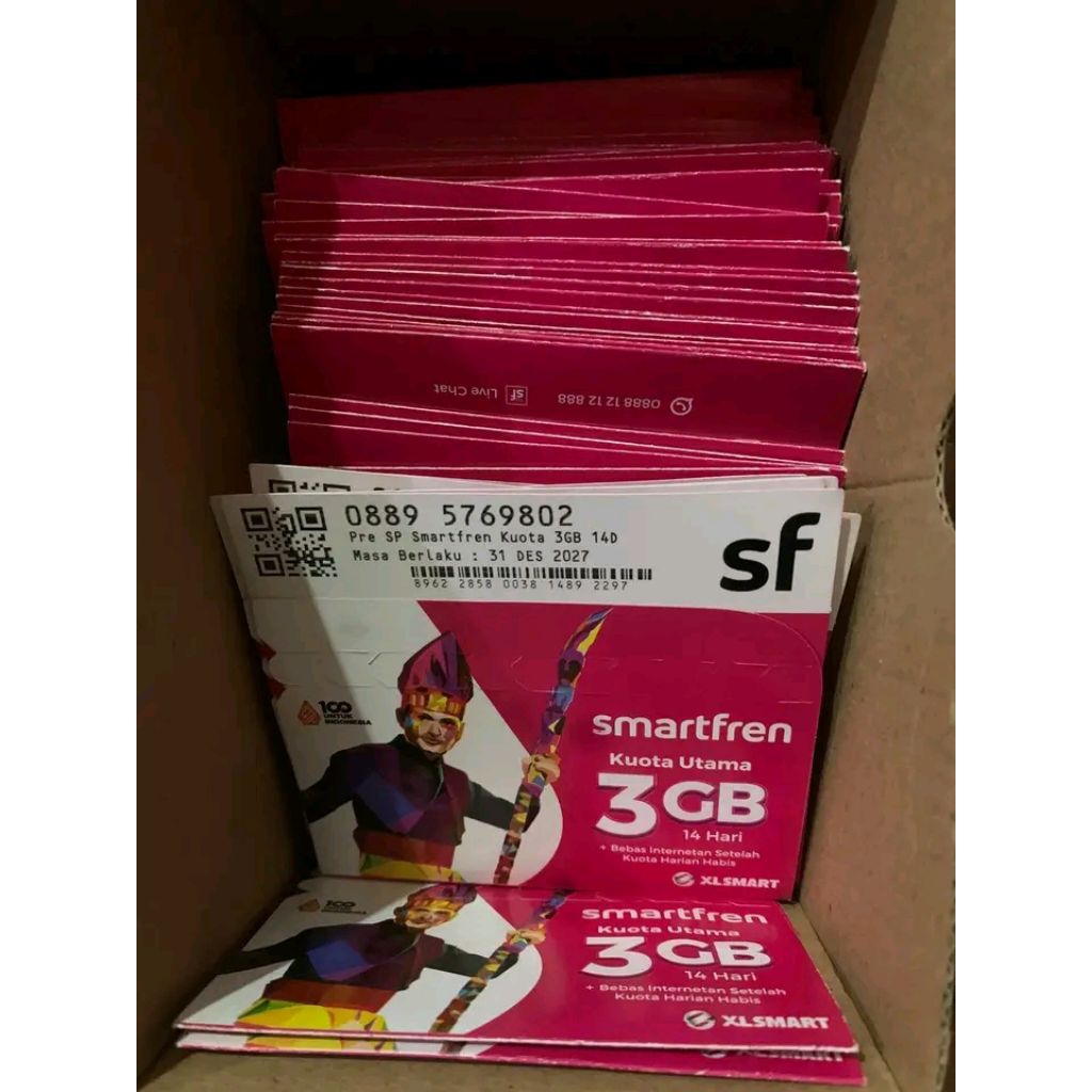 Kartu perdana smartfren 0k seri acak