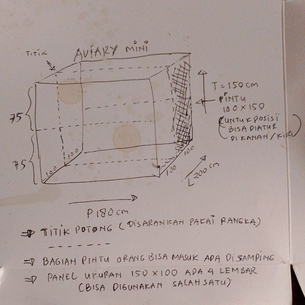 kandang custom aviary