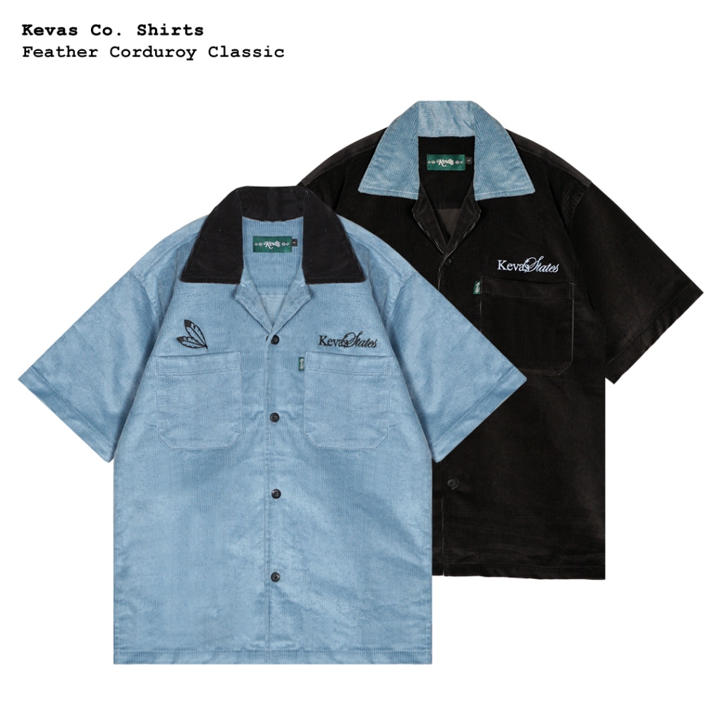 Kevas Feather Corduroy Classic Shirts