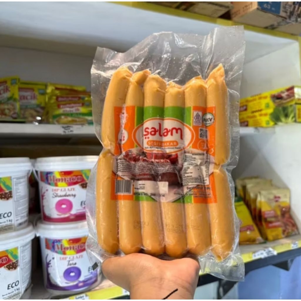 Salam Sosis Bakar Mini 500gr  isi 12/ Sosis Bakar Kombinasi Ayam dan Sapi
