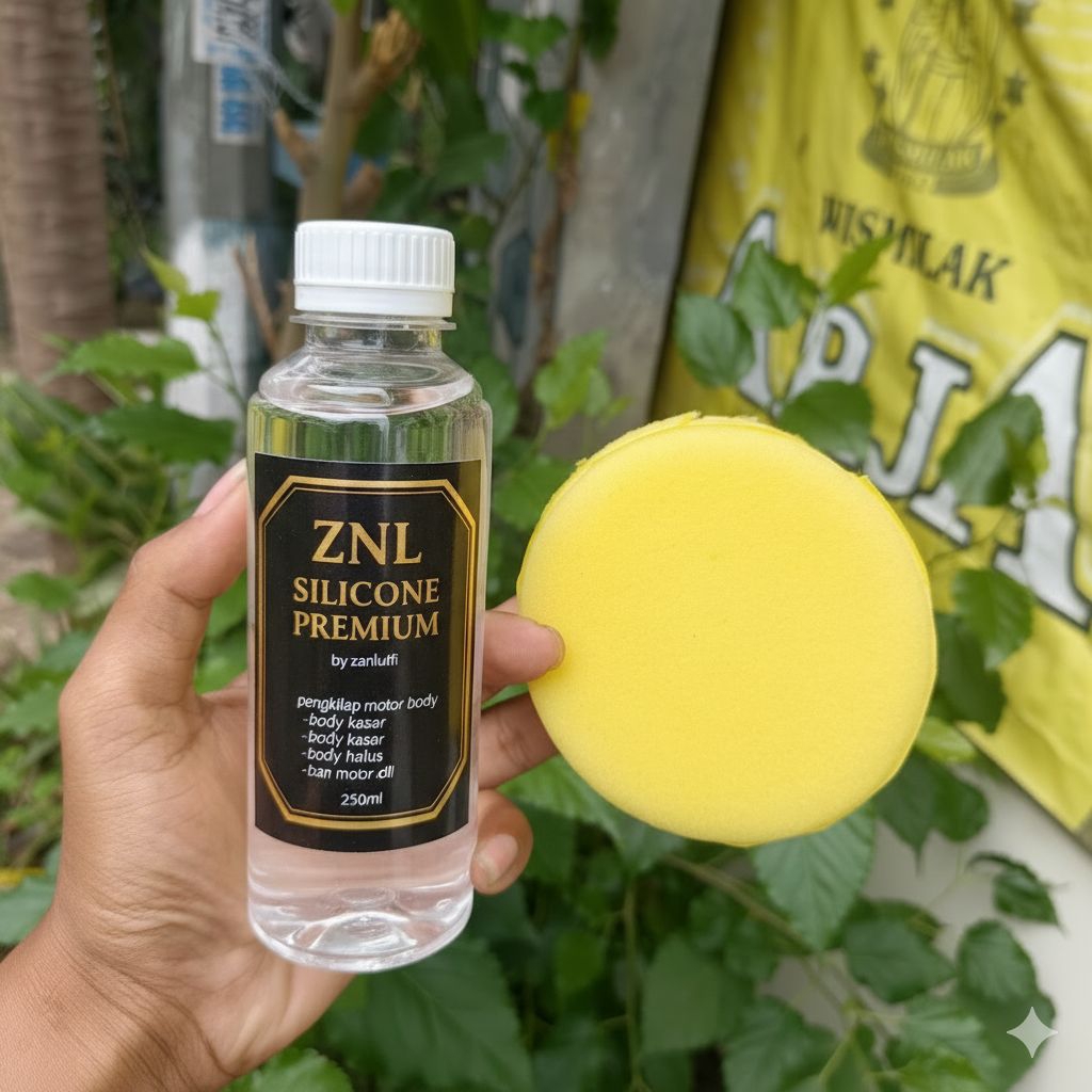 Silicon Oil Pengkilap Body Motor 250 Ml Original ZNL Premium