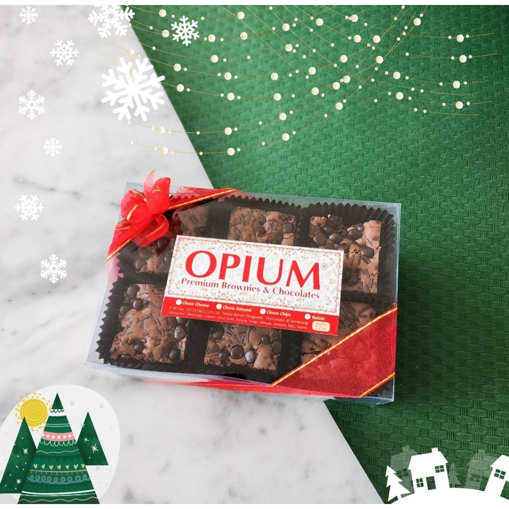 Brownies Oven Raisin | Oleh oleh Semarang | OPIUM Premium Brownies