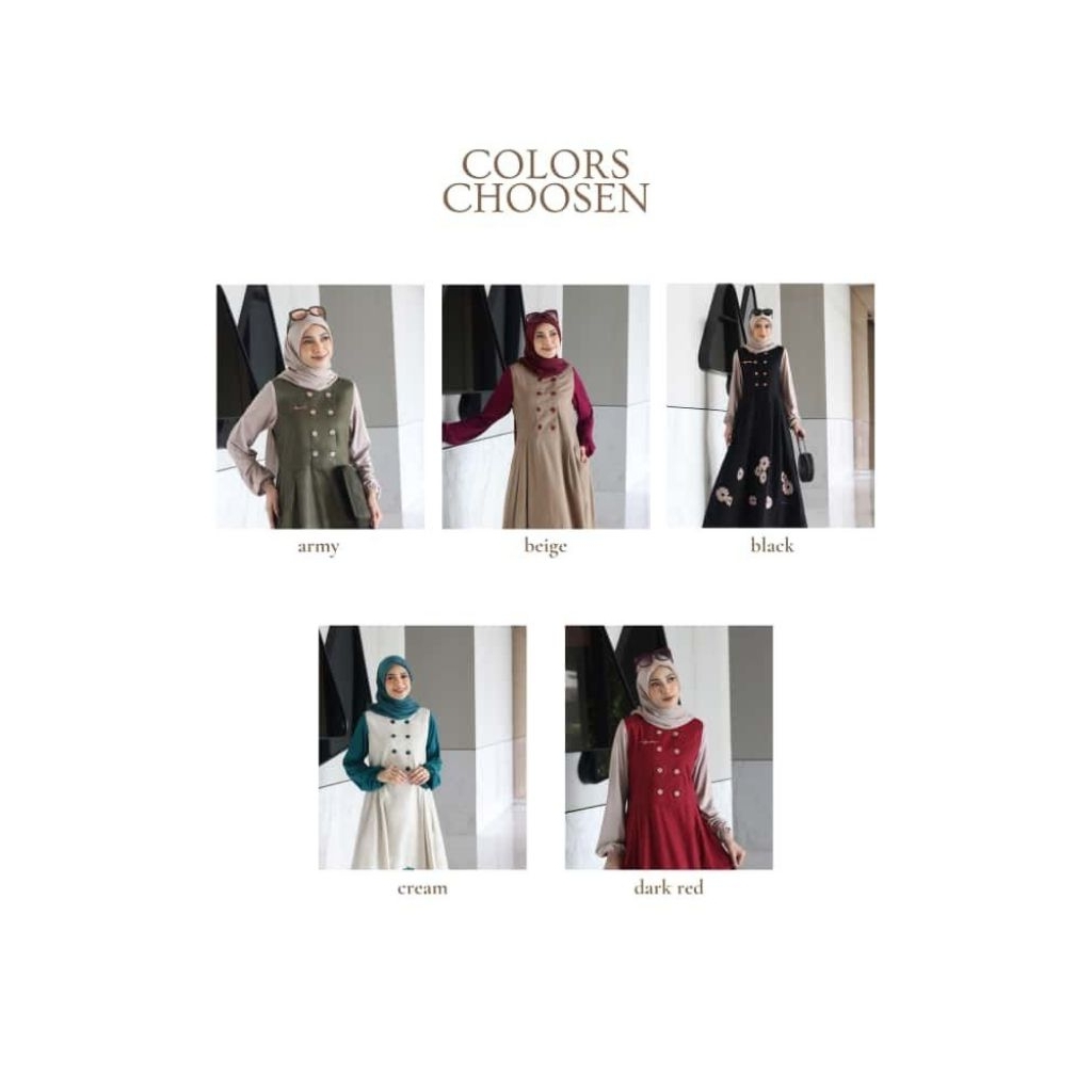 Gamis Dewasa Dannis D'celia cotton rayon by Rumah Dannis