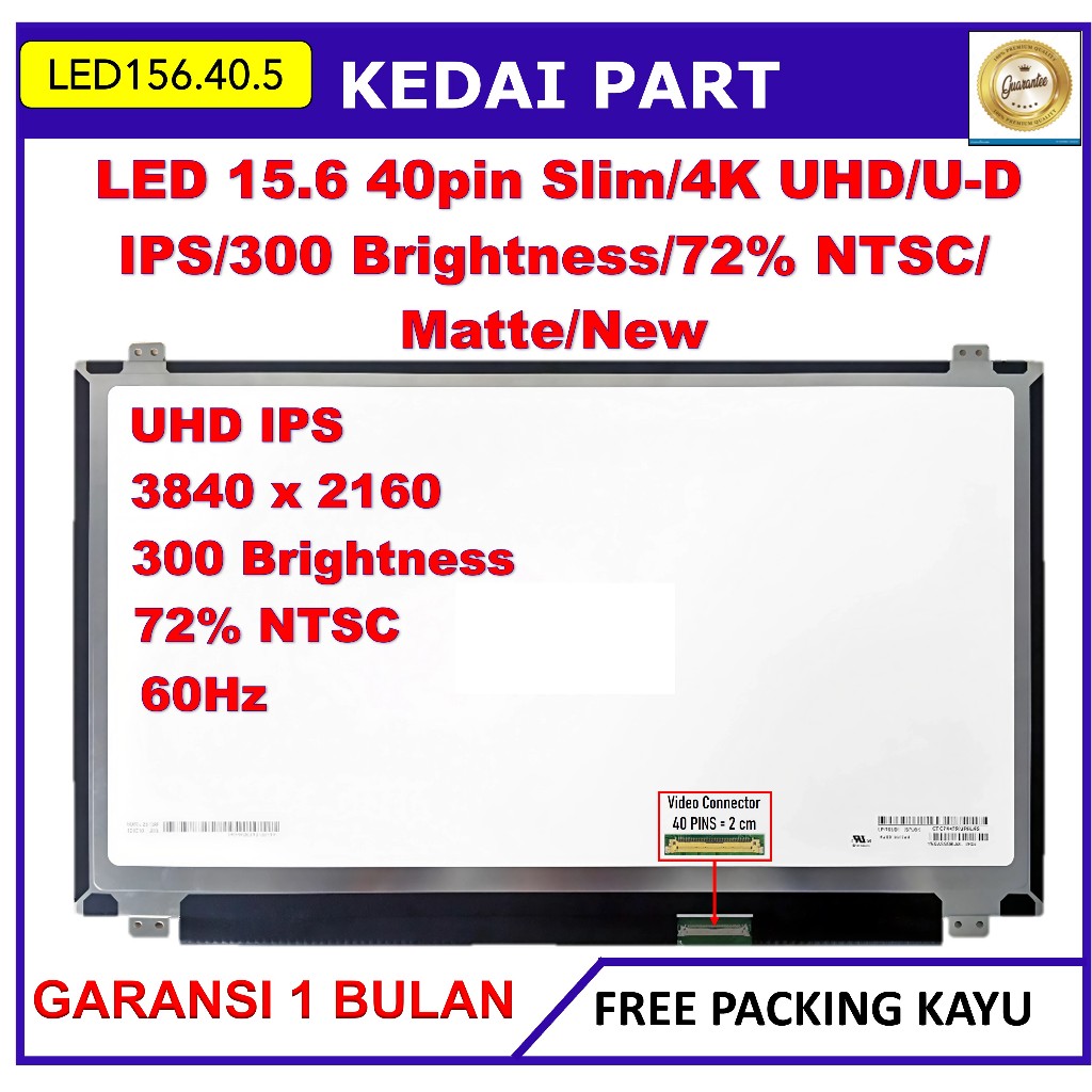 LED LCD Asus ROG G501J G501JW G501V G501VW UX501V GL502VM G551VW 15.6 inch 4K 40 Pin UHD