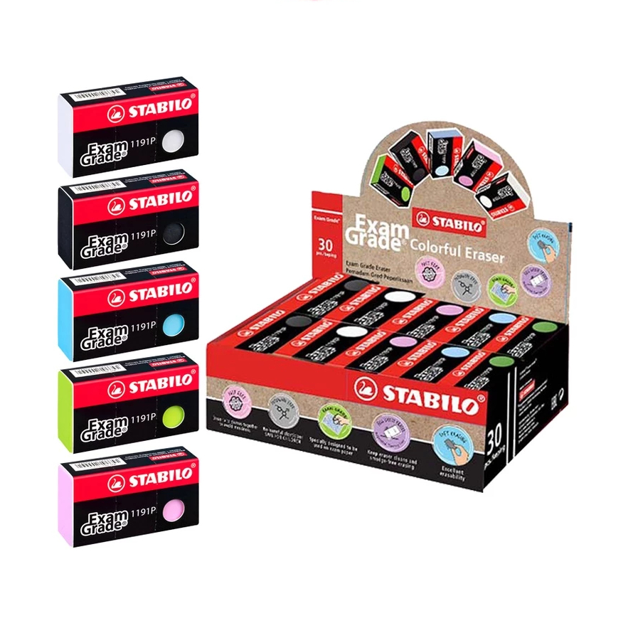 STABILO ERASER EXAM GRADE COLOURFUL 1191P