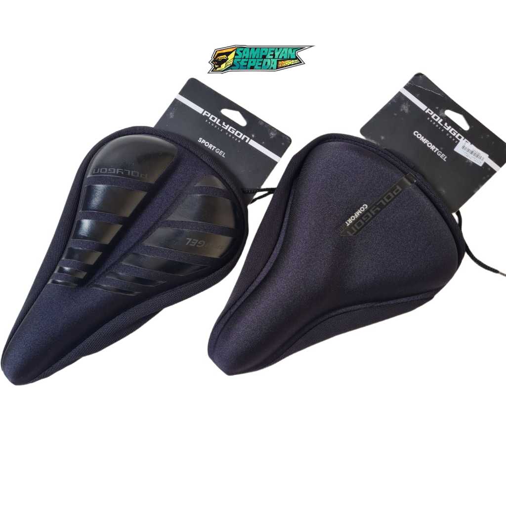 (PROMO) Cover Sadel Saddle Gel Polygon Bantalan Jok Sepeda Gel Comfort , Gel Sport Polygon Nyaman Em