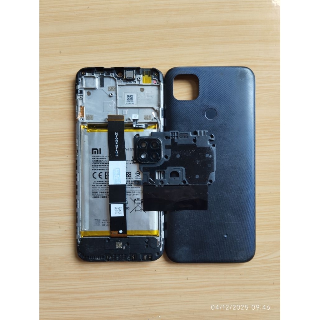 Lcd+frame bekas redmi 9c nyala minus