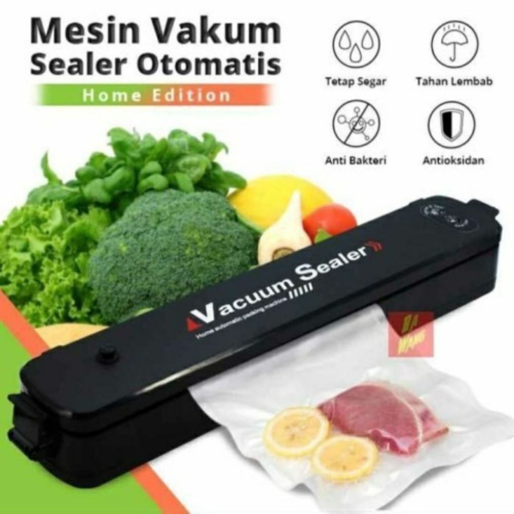 Alat Vacuum Sealer Makanan / Vacuum Sealer Makanan Basah Kering Frozen Food GRATIS PLASTIK VACUUM / 