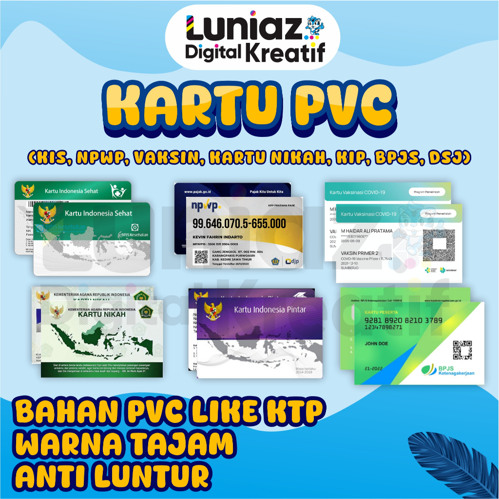 CETAK KARTU KIS | KARTU KIS | CETAK NPWP | KARTU NIKAH | KARTU BPJS | KARTU KIP | KARTU VAKSIN | CET