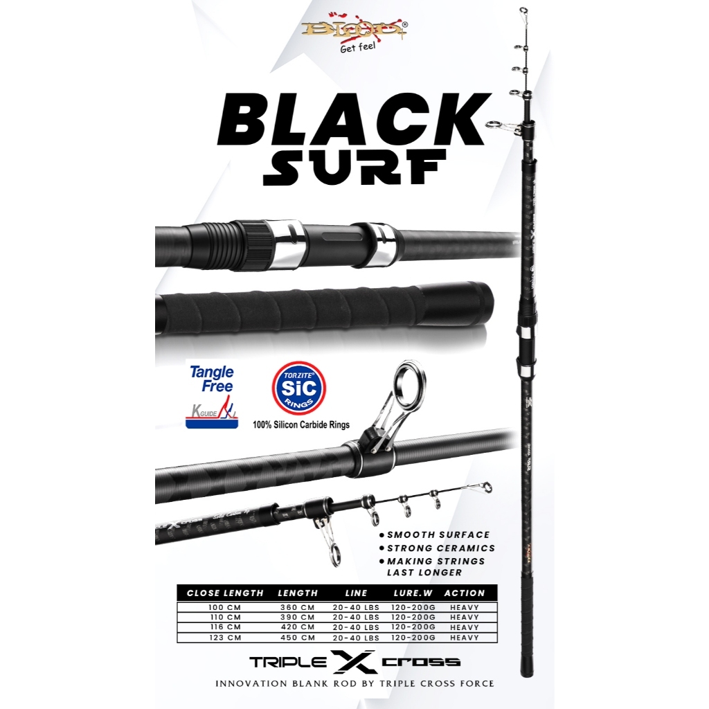 JORAN PANCING SURF BLOOD BLACK SURF 390/420/450 TRIPLE X CROSS