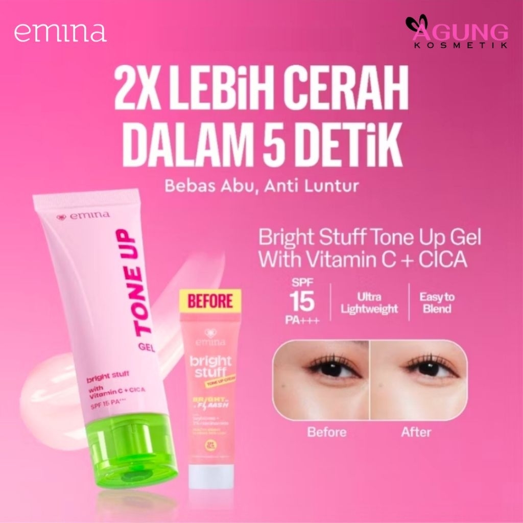 EMINA Bright Stuff All Day Glow Tone Up Crem Gel 20gr