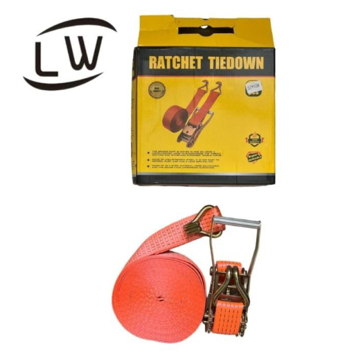 RATCHET TIE DOWN CARGO LASHING BELT/ CARGO STRAP 5 TON 12 METER