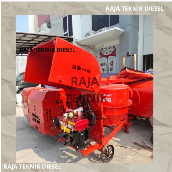 MOLEN PANGADUK SEMEN 500L+ DIESEL 8PK MOLEN SEMEN BETON TERBAIK