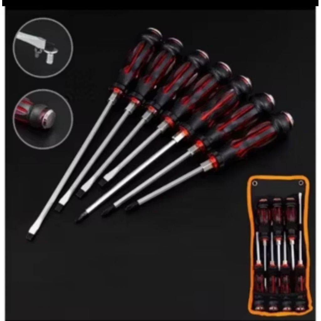 Obeng Ketok Set Screwdriver Obeng Set Plus Minus.