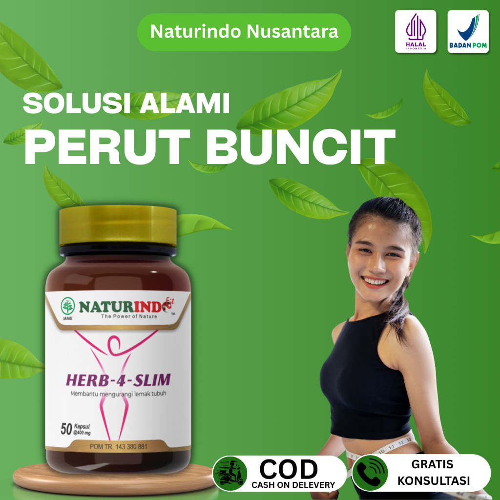Obat Diet Pelangsing Perut Buncit Penurun Berat Badan Tubuh Ideal Langsing Herbaslim Naturindo