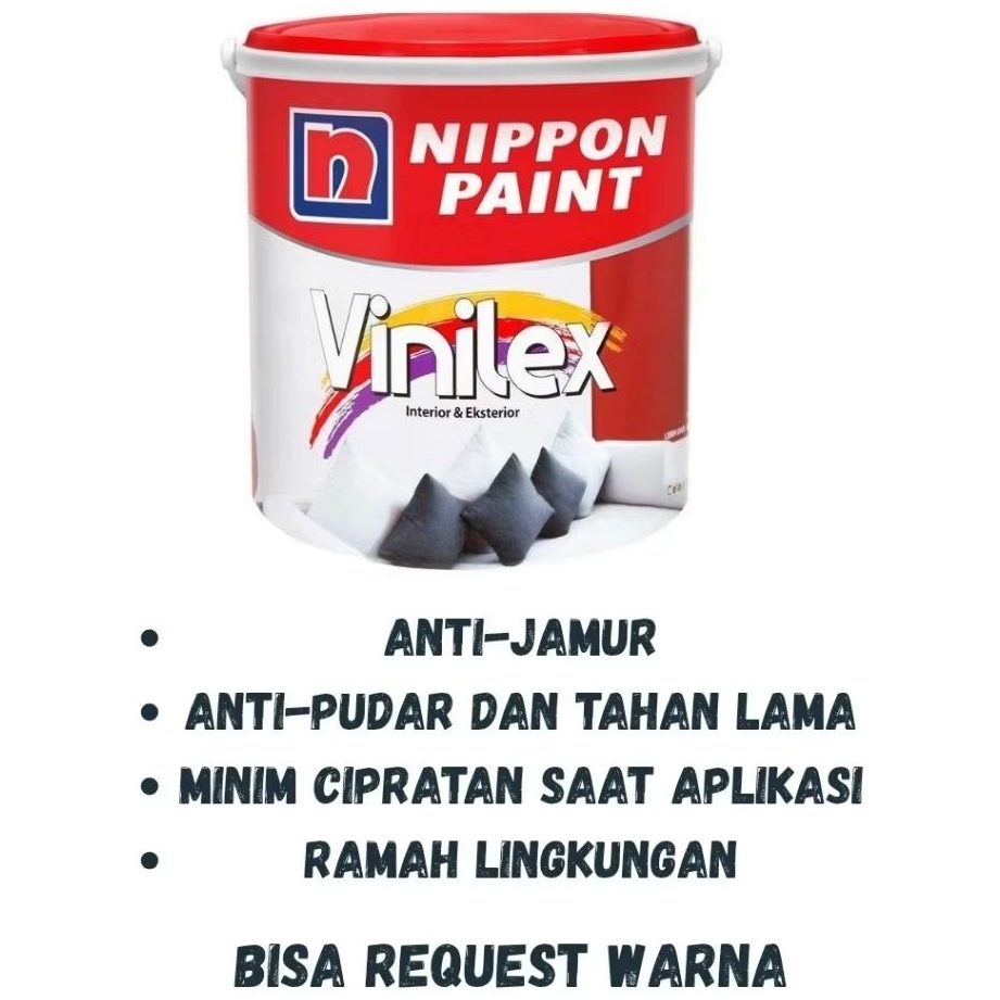 CAT NIPPON PAINT VINILEX INTERIOR 5 KG 182 CREAM TING TING
