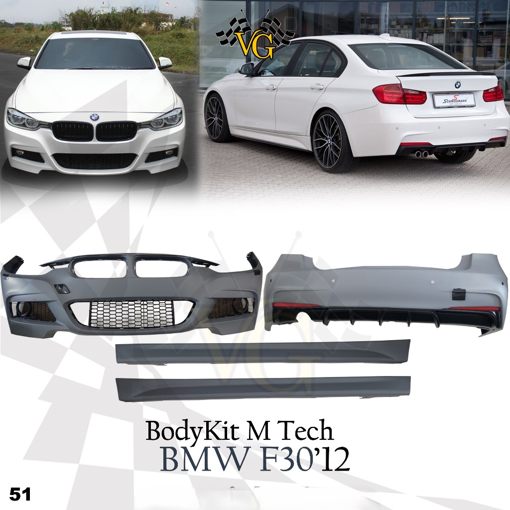 Bodykit BMW F30 Upgrade Bodykit BMW F30 M Perfomance M Tech Body Kit BMW F30 M Tech Import Quality