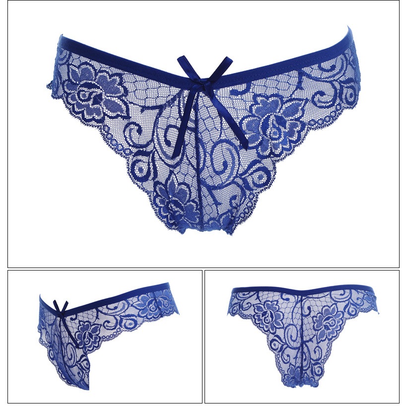 Lingerie Transparan Lace Brief Celana Dalam Wanita Panties Renda L079