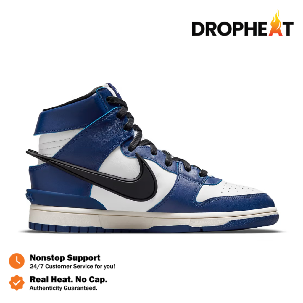 Nike Dunk High AMBUSH Deep Royal Blue Ocean Dunk x AMBUSH Authentic