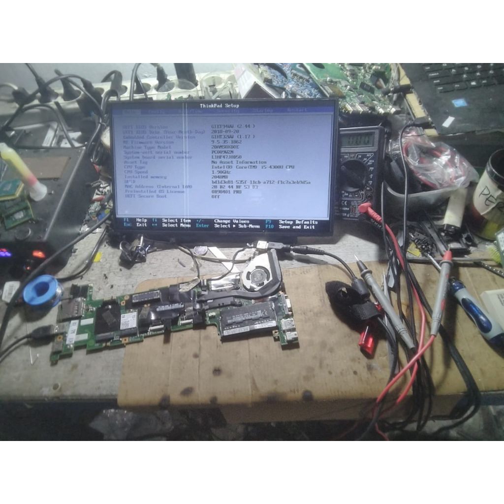 Motherboard Mobo Mesin Laptop Lenovo Thinkpad X250 Core i5 gen 4