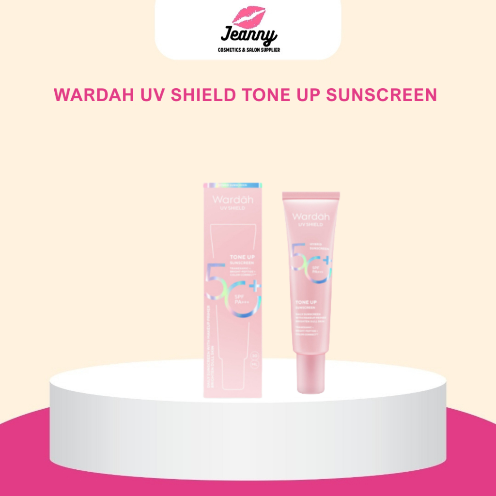 Wardah Sunscreen UV Shield Tone Up Serum SPF 50 PA+++ tabir surya wajah