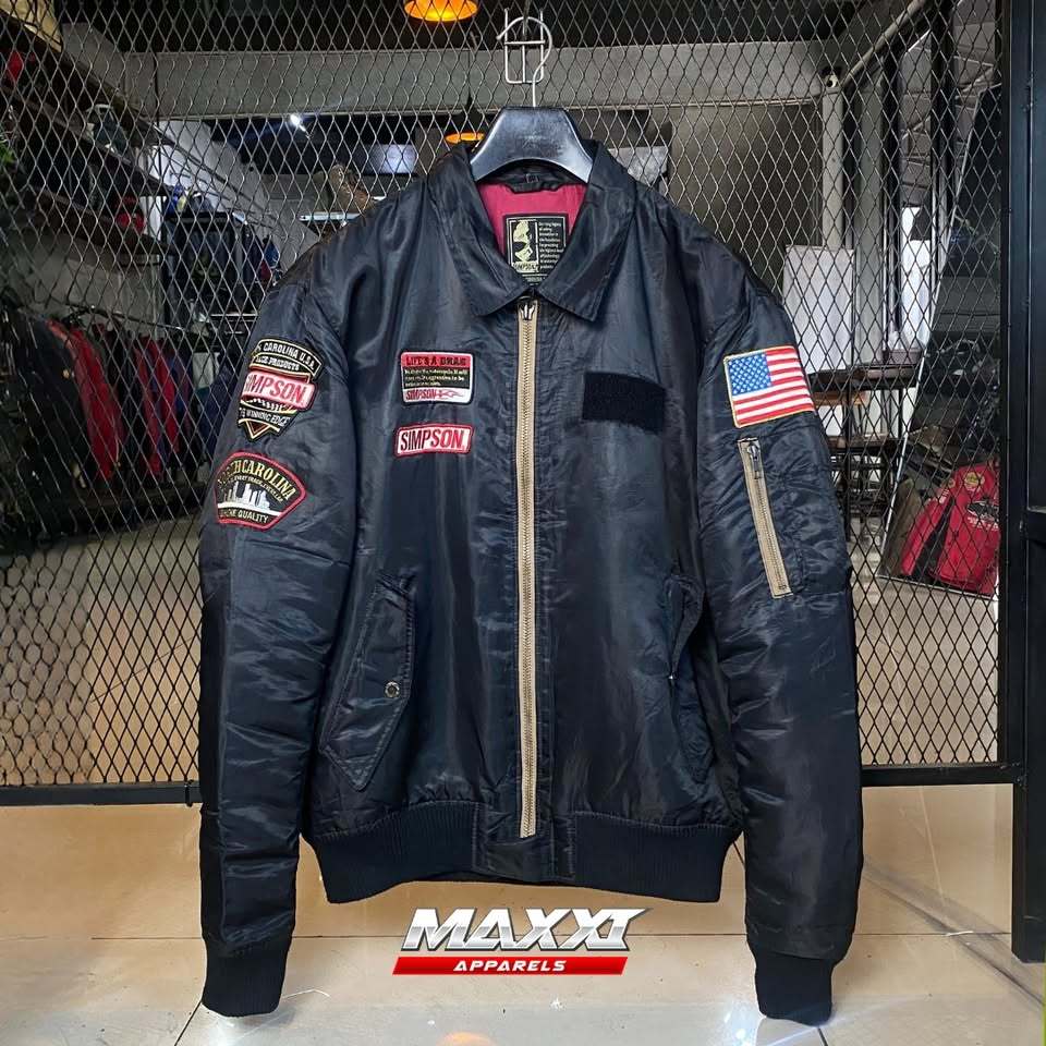 Jaket motor simpson | SJ-7137 Black | Daily Jacket Riding