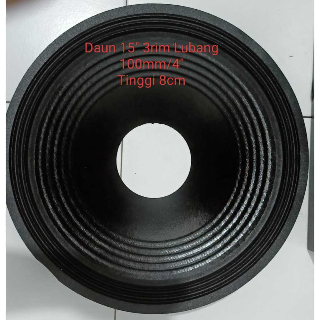 Daun speaker kertas speaker Tebal 15inch 3rim Garis lubang 100mm/4inch
