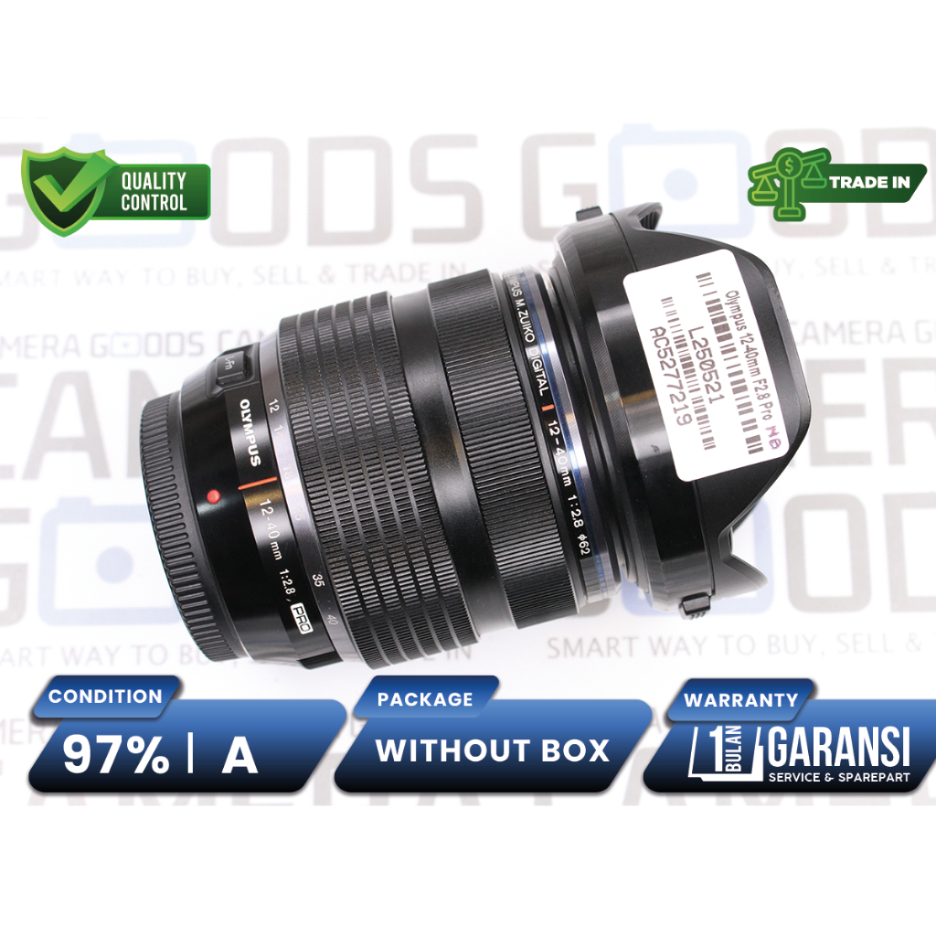 Lensa Olympus 12-40mm F2.8 PRO M.Zuiko Digital ED Lens Second Bekas Grade A / MFT Lens - L250521