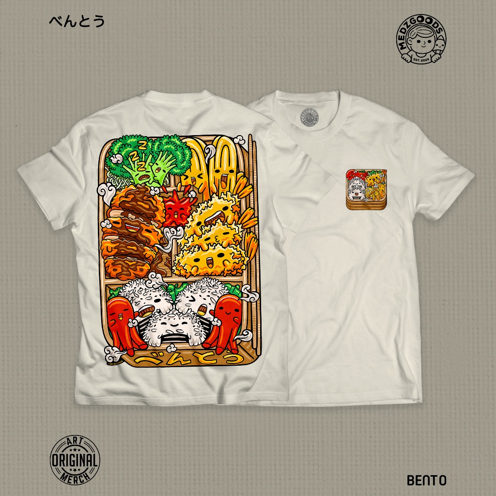 Bento  T-Shirt Regular/Oversized - Original Art - Japan Shirt - Japan Gift - Japan Trip Souvenir - J
