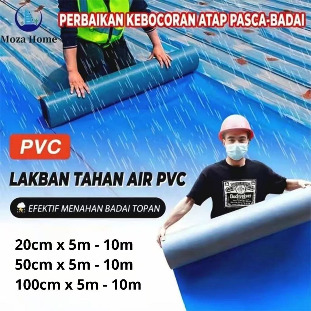 [COD] Waterproof Tape 5M/10M Lakban Anti Bocor Foil Butyl Rubber Membrane Pelapis Atap Beton Sticker