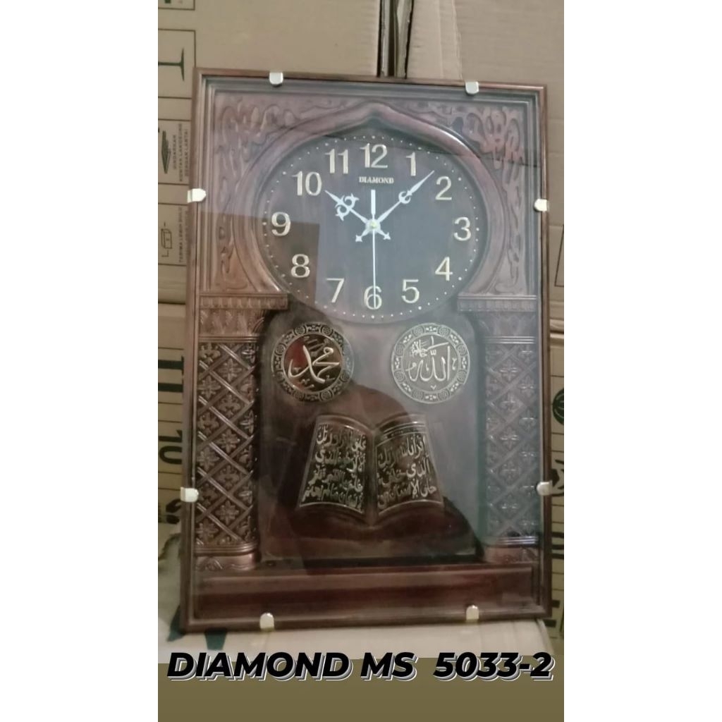 Jam Dinding Diamond Petak Besar