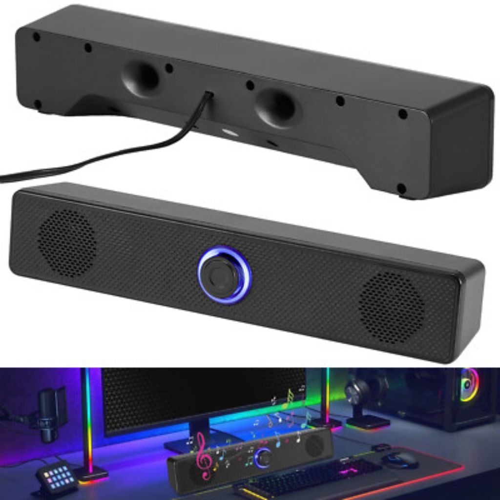 SPEAKER DESKTOP SOUNDBAR USB SPEAKER LAPTOP