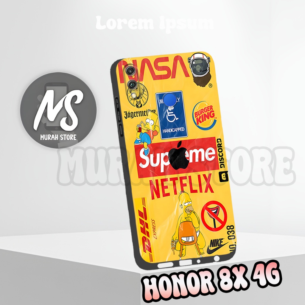MS16/ Softcase Karet HONOR 8X / Motif Grafity / Case HONOR 8X / Silikon HONOR 8X