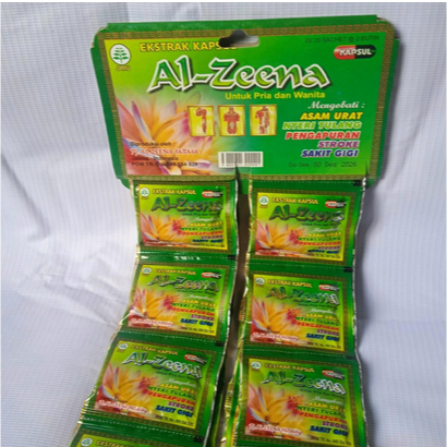 Kapsul Al Zeena Renceng Obat Asam Urat Flu Tulang Encok Rematik