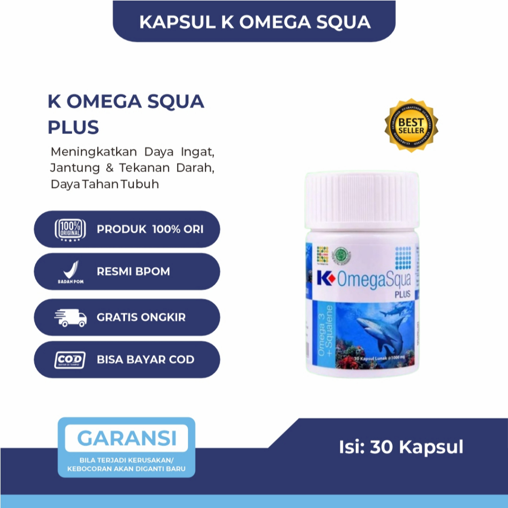 Kapsul K Omega Squa Kapsul K Omega Squa Plus Original 100%