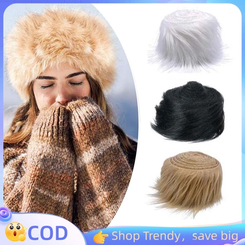 1.5 Meter Kain Bulu Panjang Multifungsi Kain Bulu Korea Diy Kain Bulu Hitam Panjang Kain Bulu Rasfur