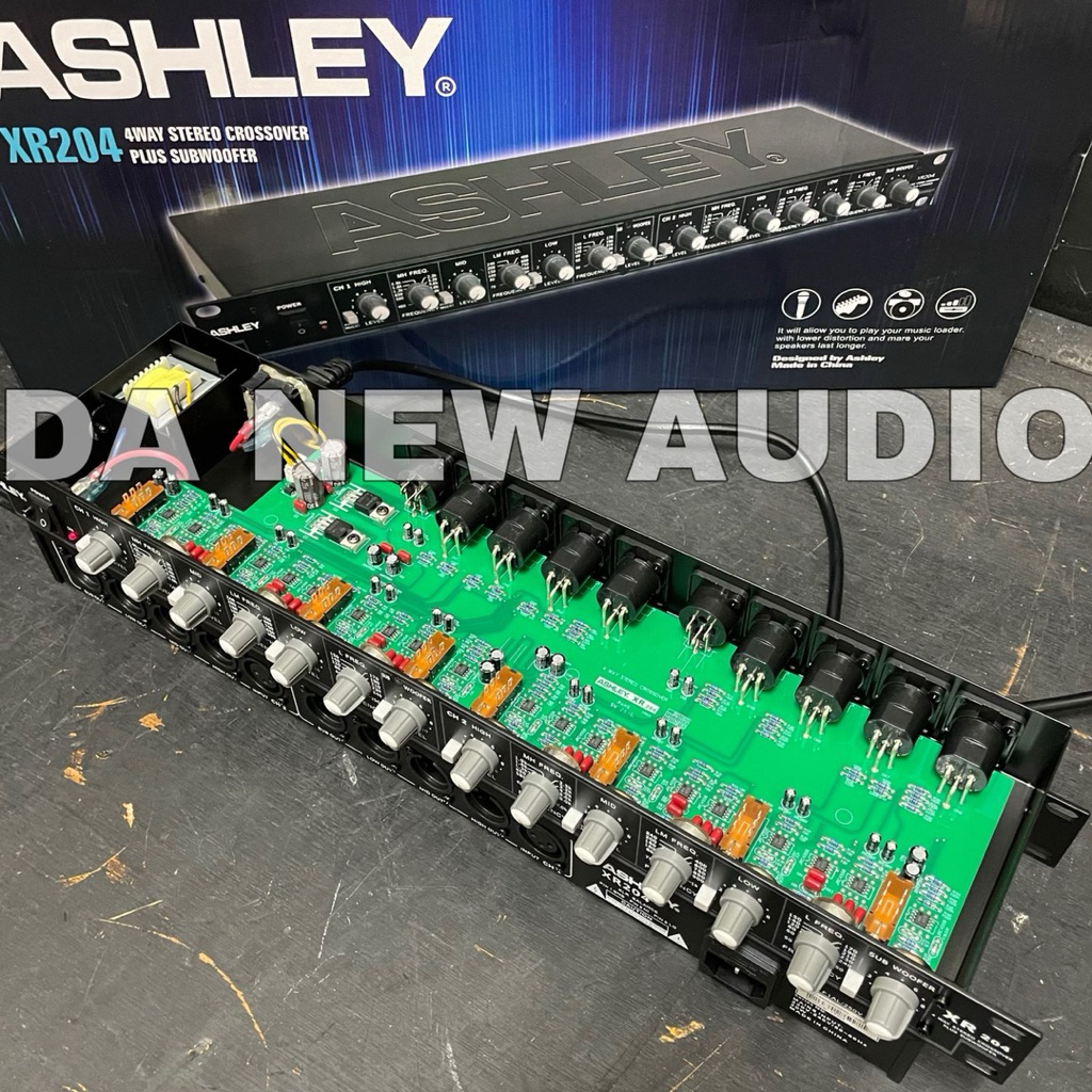 Crossover Ashley Xr 204 Plus Subwoofer 4Way Original Crosover Sub Xr204 ( BISA COD )