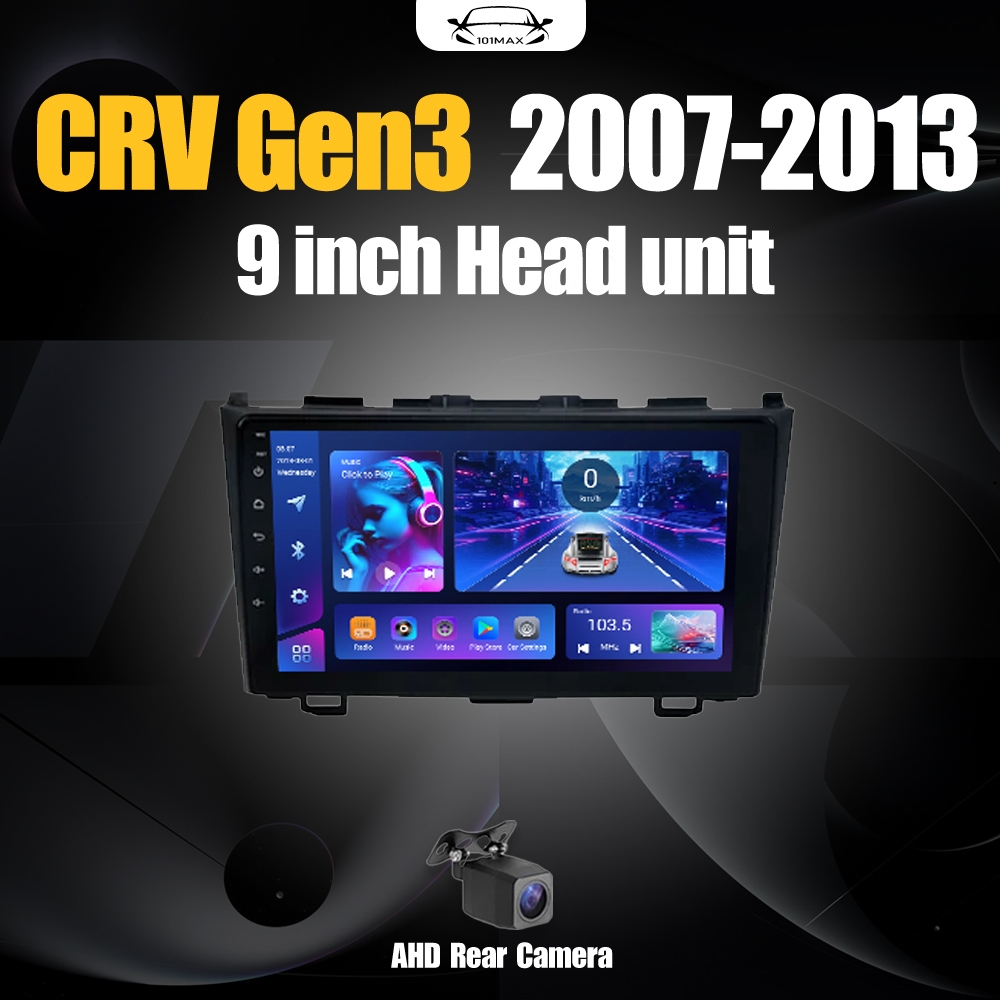 Android 14 Head Unit 9" IPS For CRV Gen3 2007-2013 Head Unit 8 Chip Nuklir 8+64GB/8+128GB Android 14