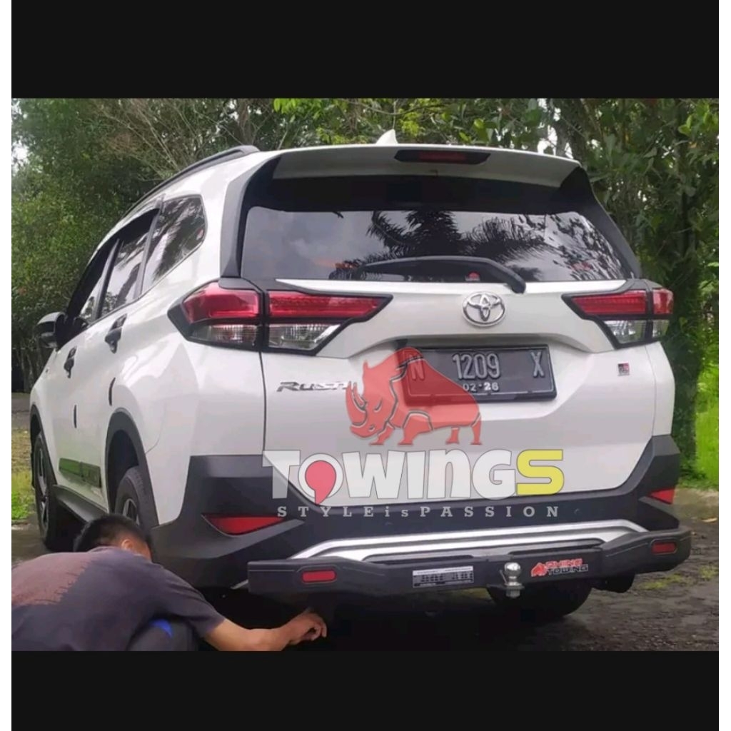 Towing Bemper Toyota Rush 2019-2025 Besi Mudah Dipasang