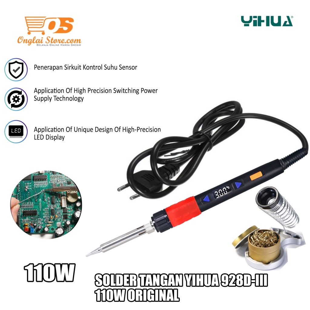SOLDER TANGAN YIHUA 928D-III 110W ORIGINAL