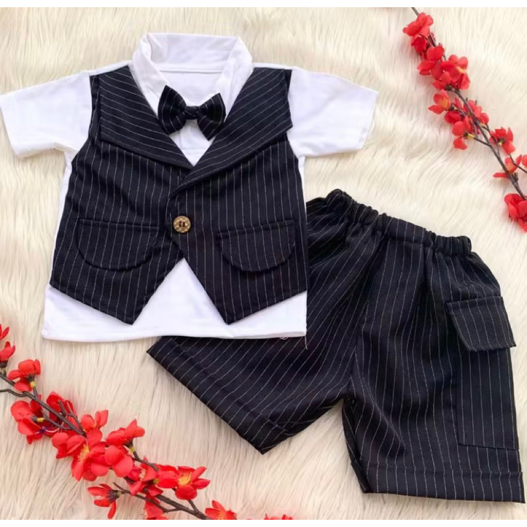 SETELAN KEMEJA ANAK / BAJU PESTA ANAK LAKI LAKI / BAJU BAYI LAKI LAKI