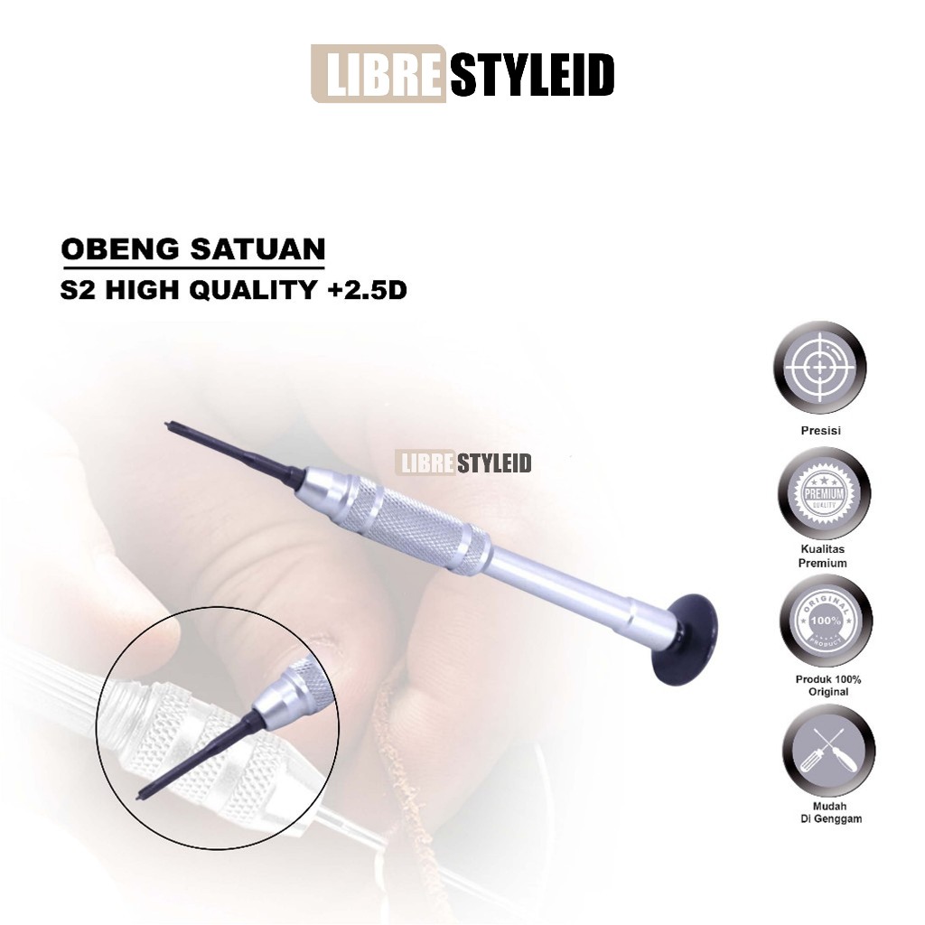 OBENG SATUAN NANCH S2 HIGH QUALITY +2.5D FOR IPHONE VIVO ORIGINAL – OBENG PRESISI TEKNISI HP