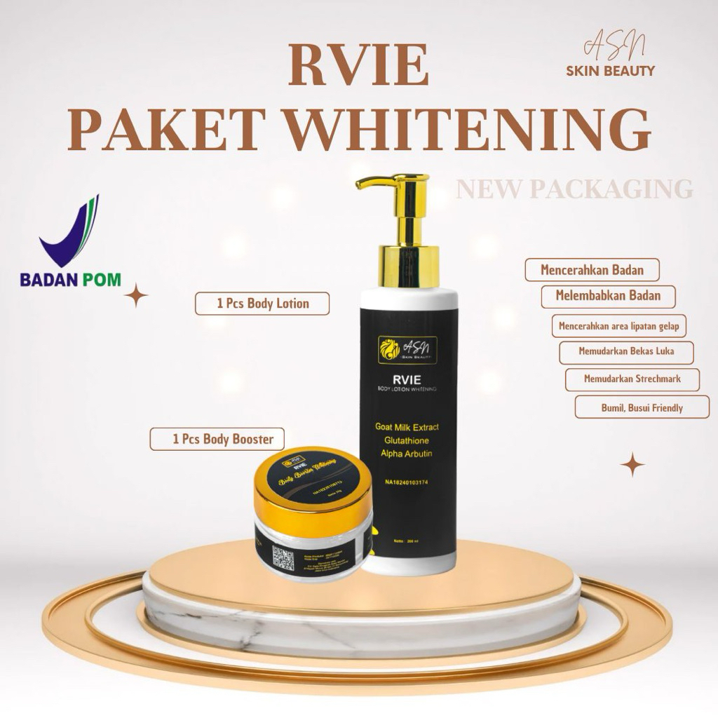 LOTION RVIE BOOSTER WHITENING AMPUH BPOM