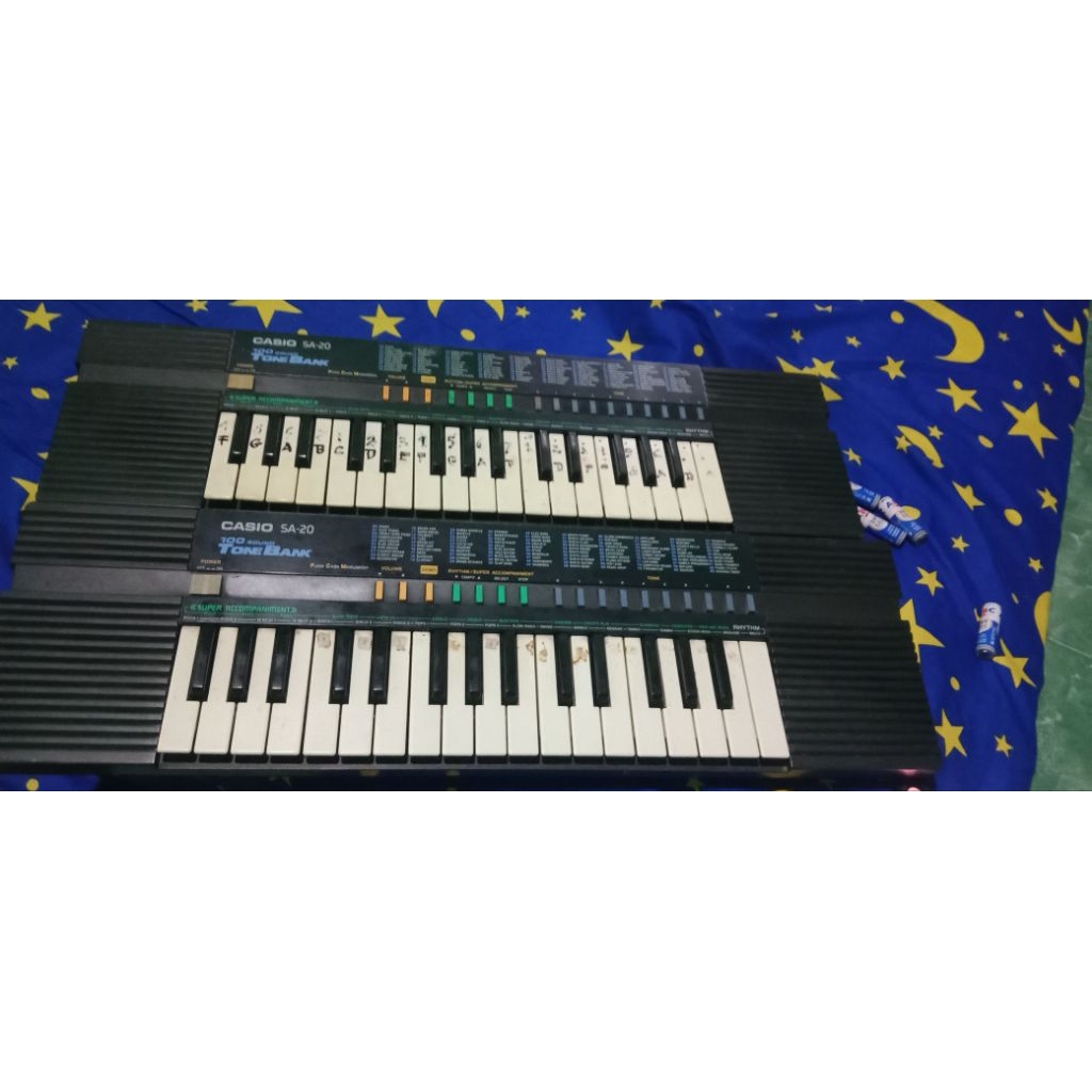 piano casio sa 20 kondisi second per 2pcs
