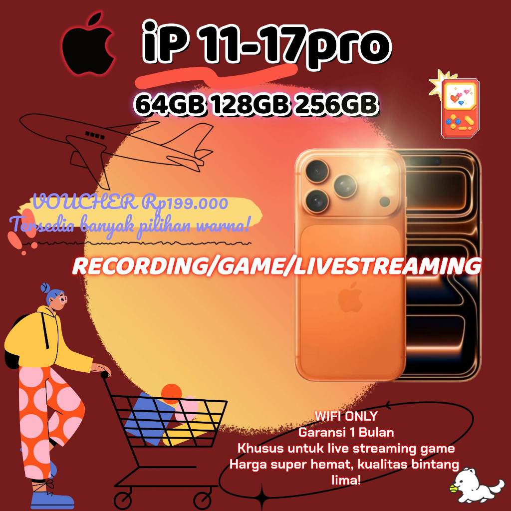 iPhone 17 Pro 64GB/128GB/256GB, 11 ganti housing, second