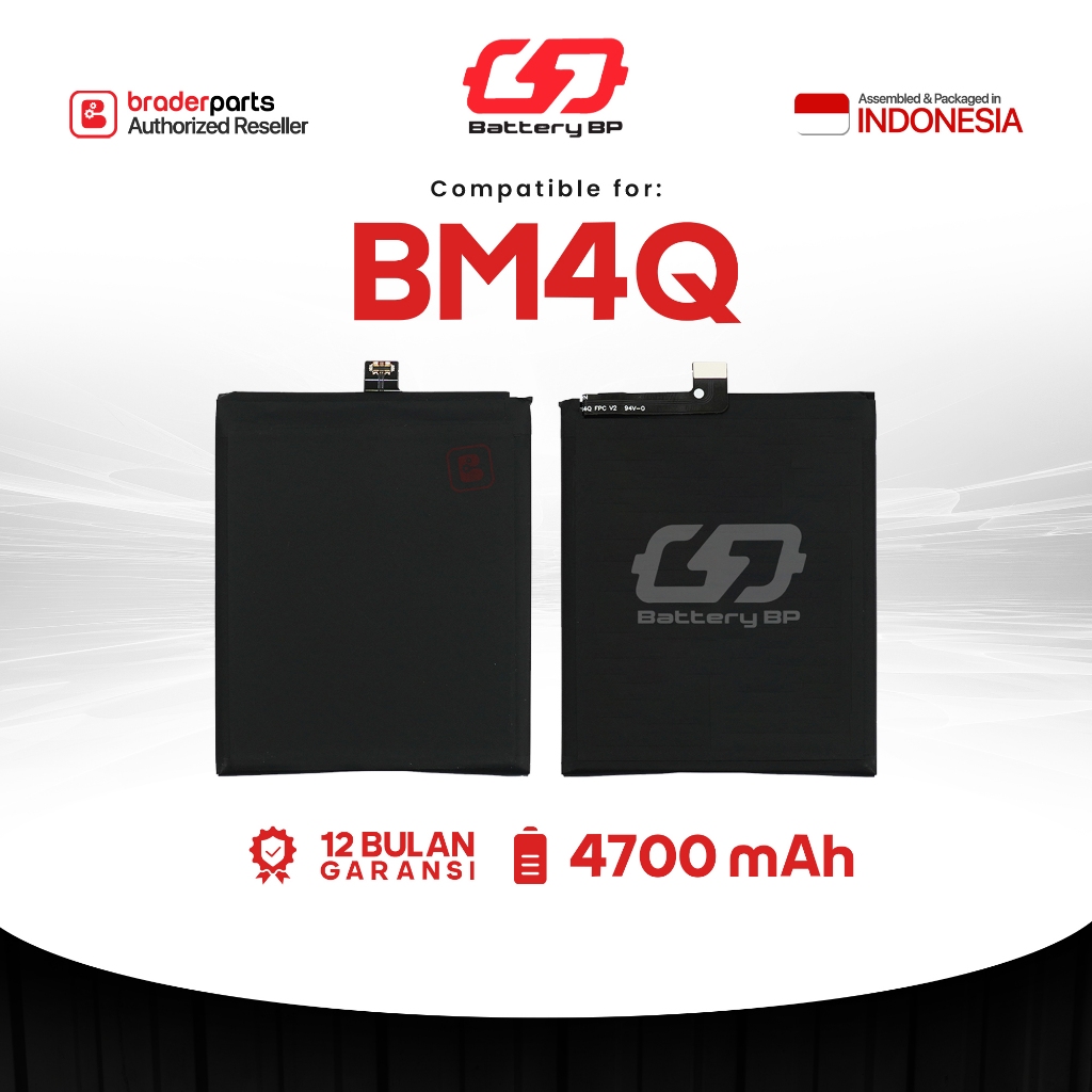 Battery Bp Baterai BraderParts BM4Q for Xiaomi Poco F2 Pro / Redmi K30 Pro Power Boost Battery 4700 