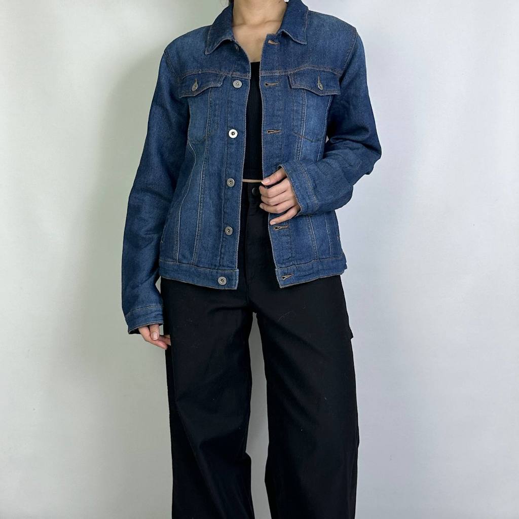 jaket wanita Beams Heart Denim size M (seperti baru) 100% original 041225G