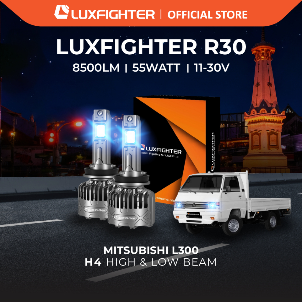 LUXFIGHTER R30 H4 LAMPU MOBIL LED MITSUBISHI L300 PNP